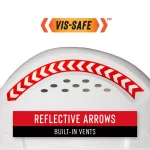 COAST SH300 Vis-Safe High-Visibility Reflective Full Brim Hard Hat, White thumbnail 2