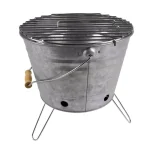Artland Masonware Portable Galvanized Metal Beach and Camping Grill, Silver thumbnail 1