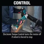 Makita 18V LXT Brushless 4-1/2 in. / 5 in. Cordless Angle Grinder with AWS & Electric Brake (Tool Only) thumbnail 7