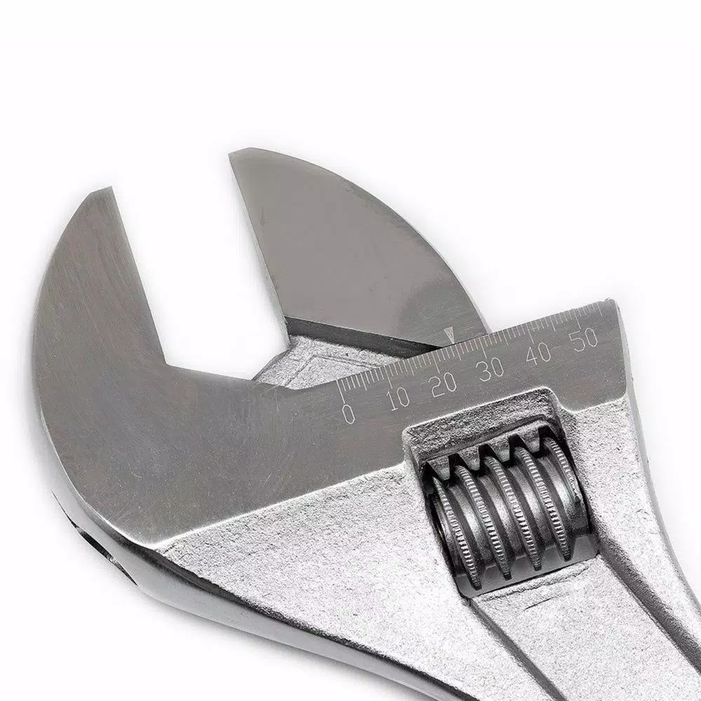 Crescent 18 in. Adjustable Wrench with Hex Jaw Design and Chrome Finish