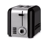 Cuisinart 2-Slice Compact Toaster, Black and Stainless Steel with Wide Slots thumbnail 2