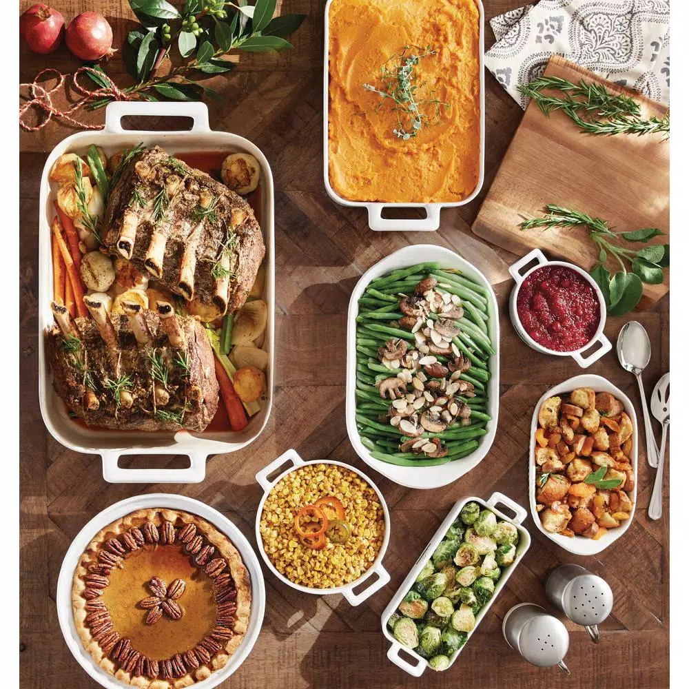 Corningware French White 2-Piece Ceramic Bakeware Set, Rectangle