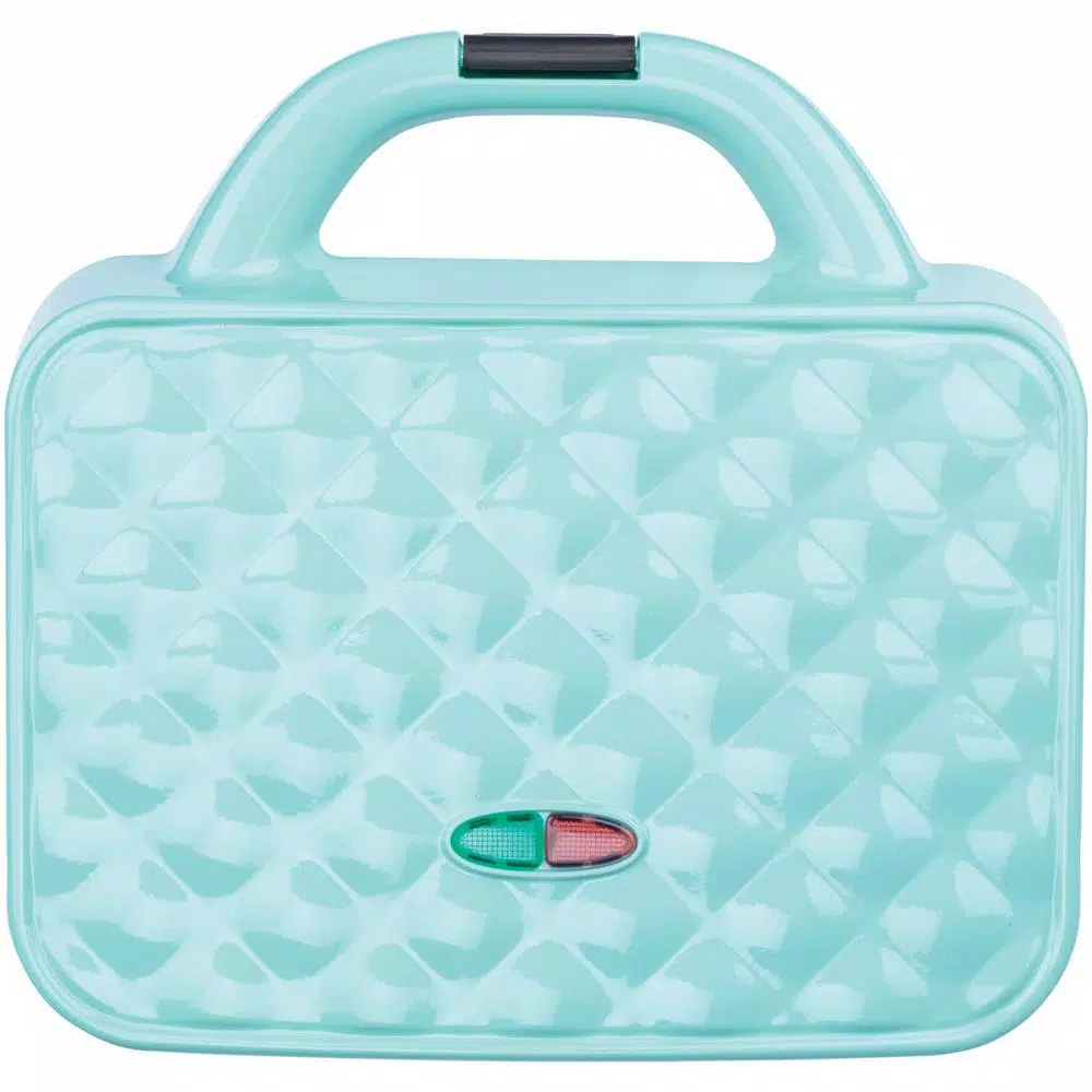 Brentwood Appliances Couture Purse Blue Nonstick Dual Waffle Maker
