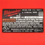Milwaukee 11 Amp Corded Die Grinder, 14500 RPM thumbnail 8