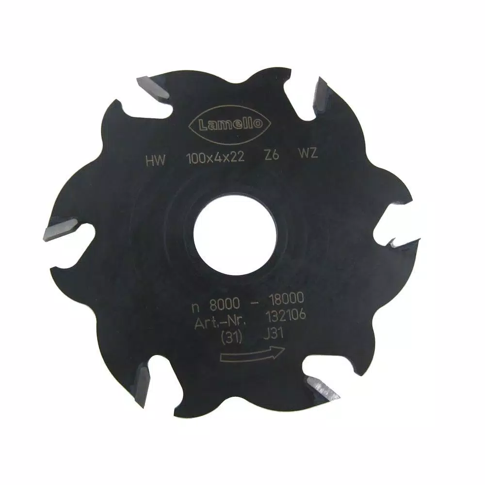 Lamello 6-Teeth Carbide Cutter Replacement Blade for Biscuit Joiners