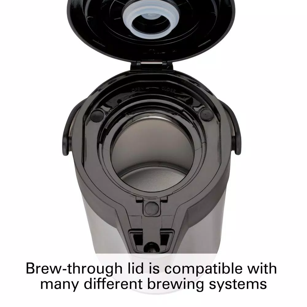 Proctor Silex 12.6-Cup Stainless Steel Airpot Coffee Urn, 3L Vacuum Insulated Beverage Server
