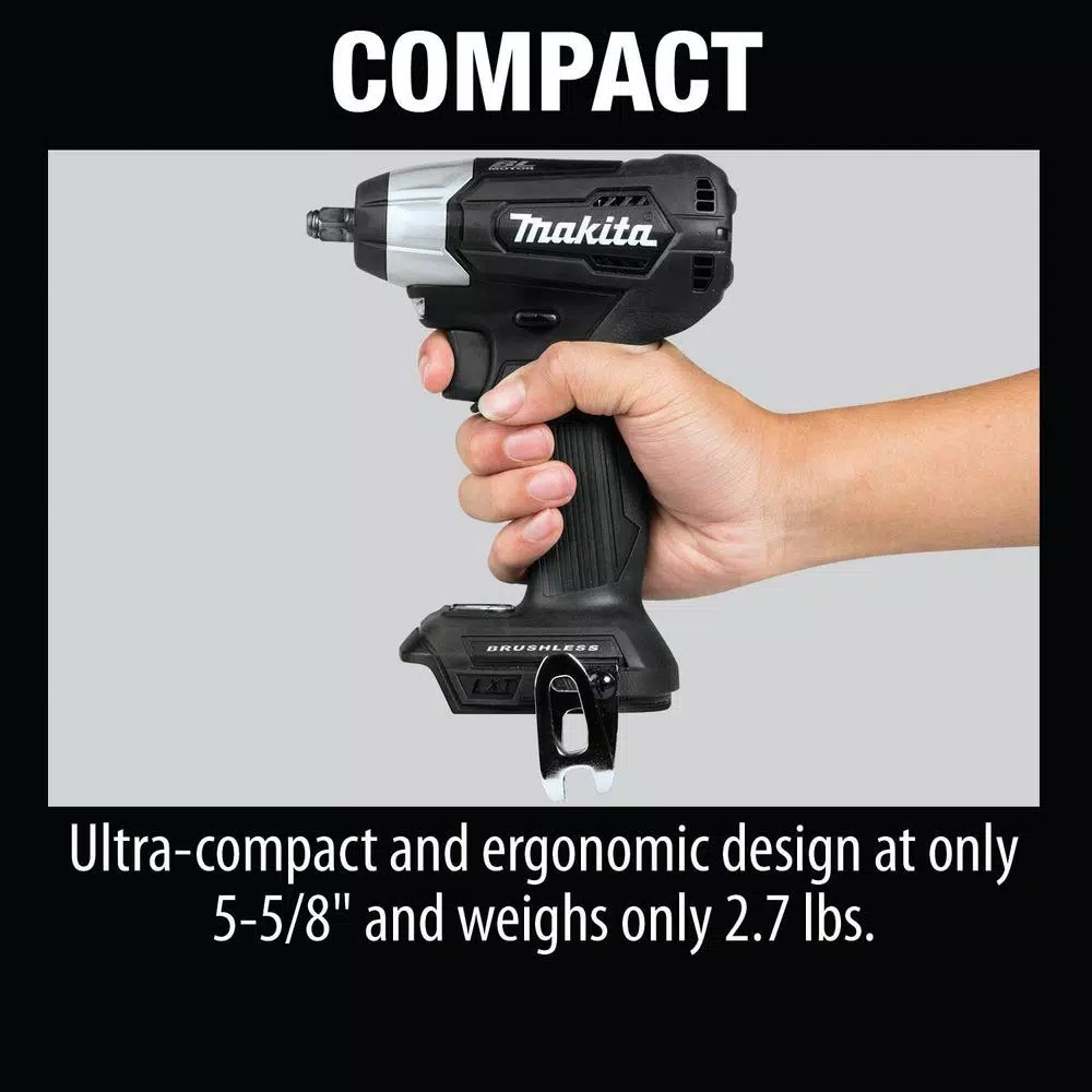 Makita 18V LXT Sub-Compact Brushless 3/8 in. Sq. Drive Impact Wrench (Tool Only)