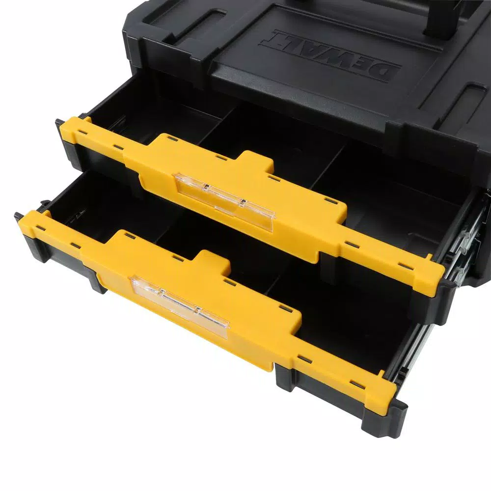 DEWALT 12V MAX Green Self-Leveling Cross-Line Laser Level with TSTAK Storage Organizer