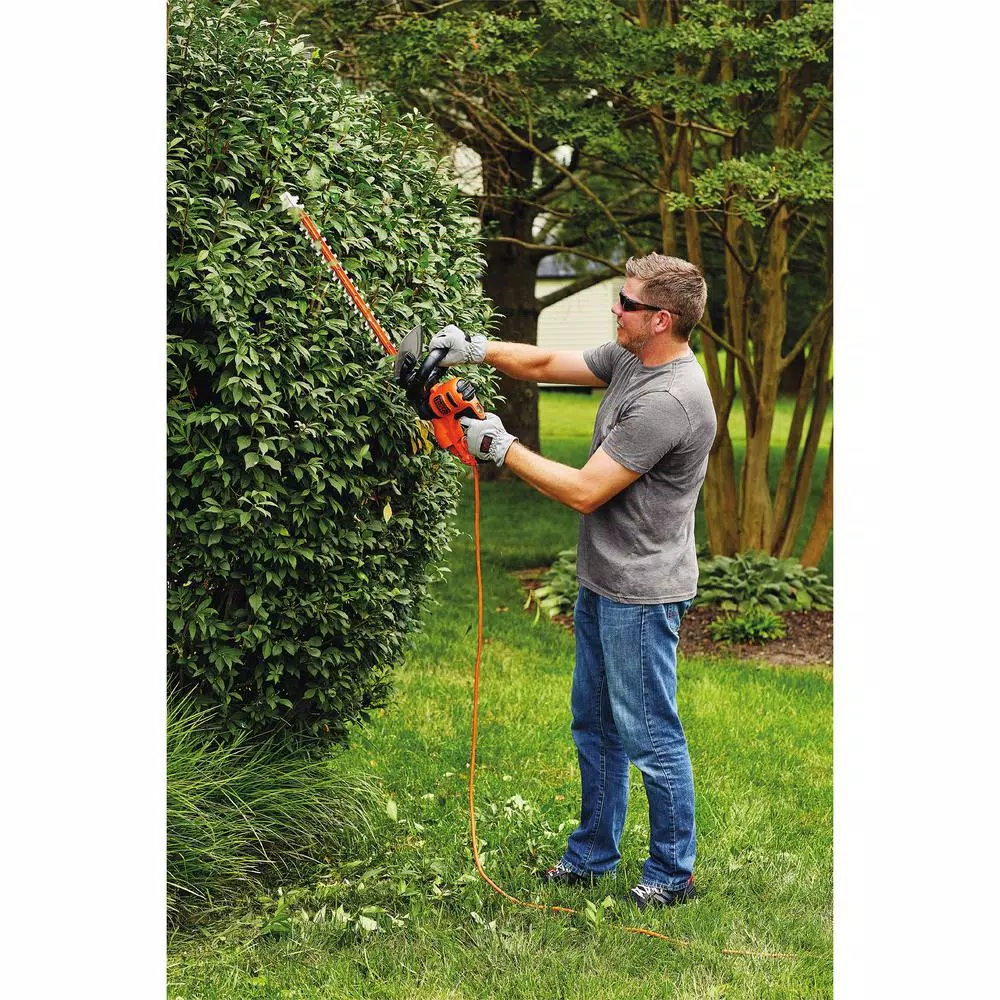 BLACK+DECKER SAWBLADE 22 in. Corded Electric Hedge Trimmer, 4 Amp