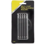 Stark 3.5 in. Phillips #2 Impact Drill Bits, Alloy Steel Magnetic Tip (5-Pack) thumbnail 3