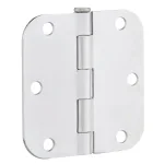 Everbilt 3.5 in. Chrome Steel Butt Door Hinge with 5/8 in. Radius thumbnail 3