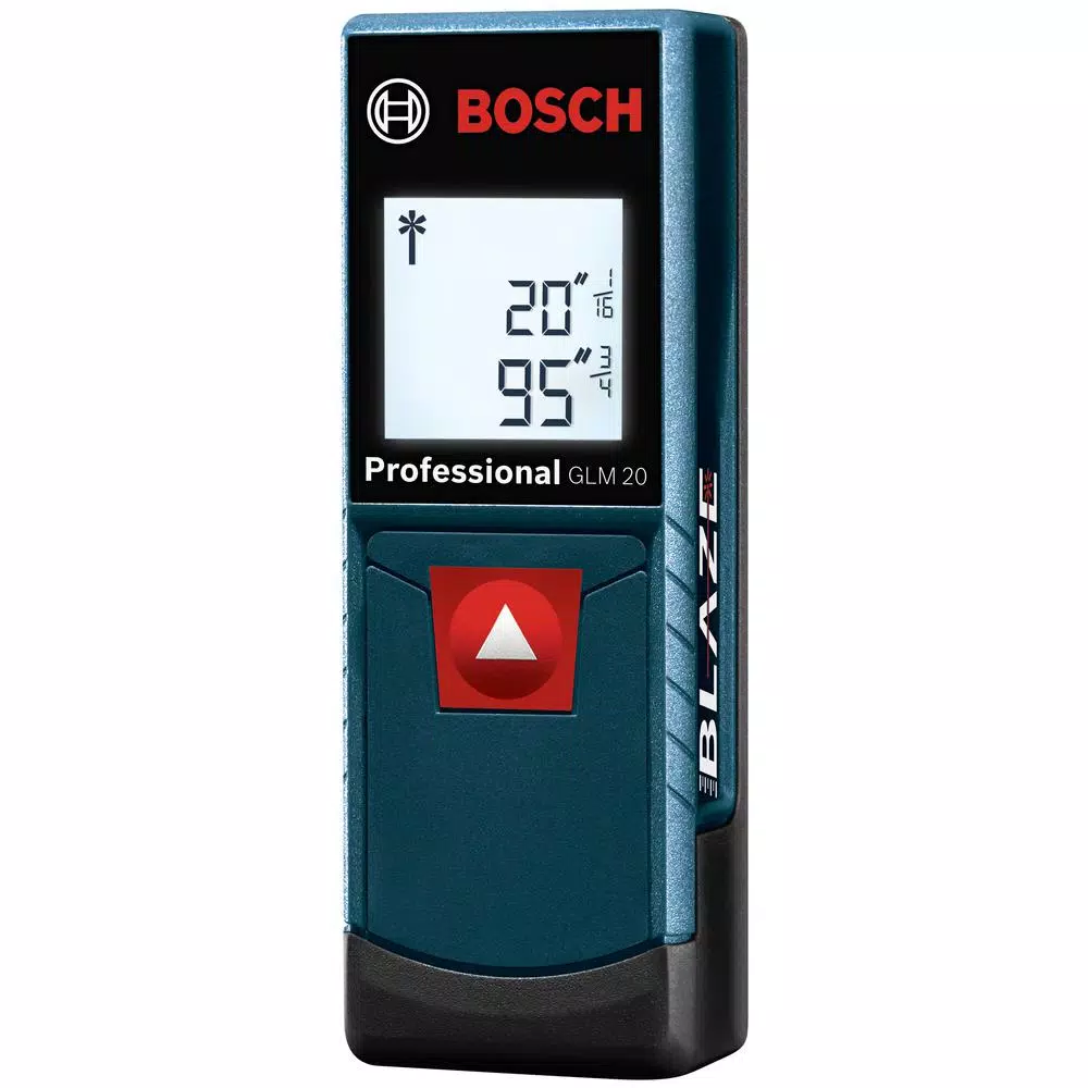 Bosch BLAZE GLM 20 X Laser Distance Measurer, 65 ft.