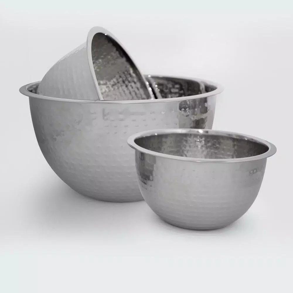 ExcelSteels 5 Qt. Professional Stainless Steel Hammered Mixing Bowl