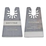 Genesis Universal Quick-Fit Oscillating Tool Scraper Blade Set, 2-Piece (Rigid & Flexible) thumbnail 1