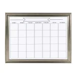 DesignOvation Macon Monthly Dry Erase Magnetic Wall Calendar Memo Board with Decorative Frame thumbnail 1