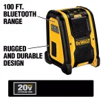 DEWALT DCR006 Jobsite Bluetooth Speaker, 12V/20V Max & AC Powered thumbnail 2