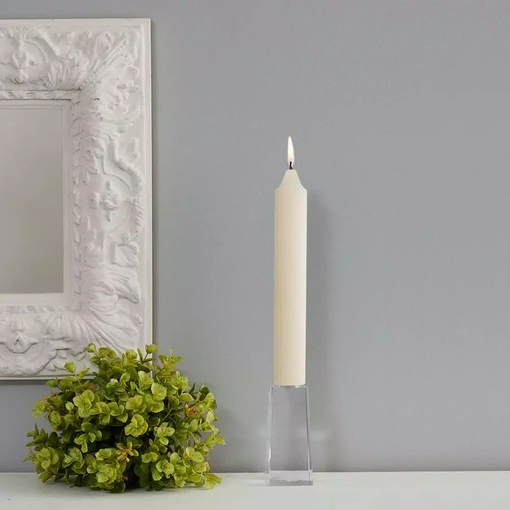 ROOT CANDLES A.I. Root 9 in. Timberline Collenette Ivory Taper Dinner Candles, Box of 4