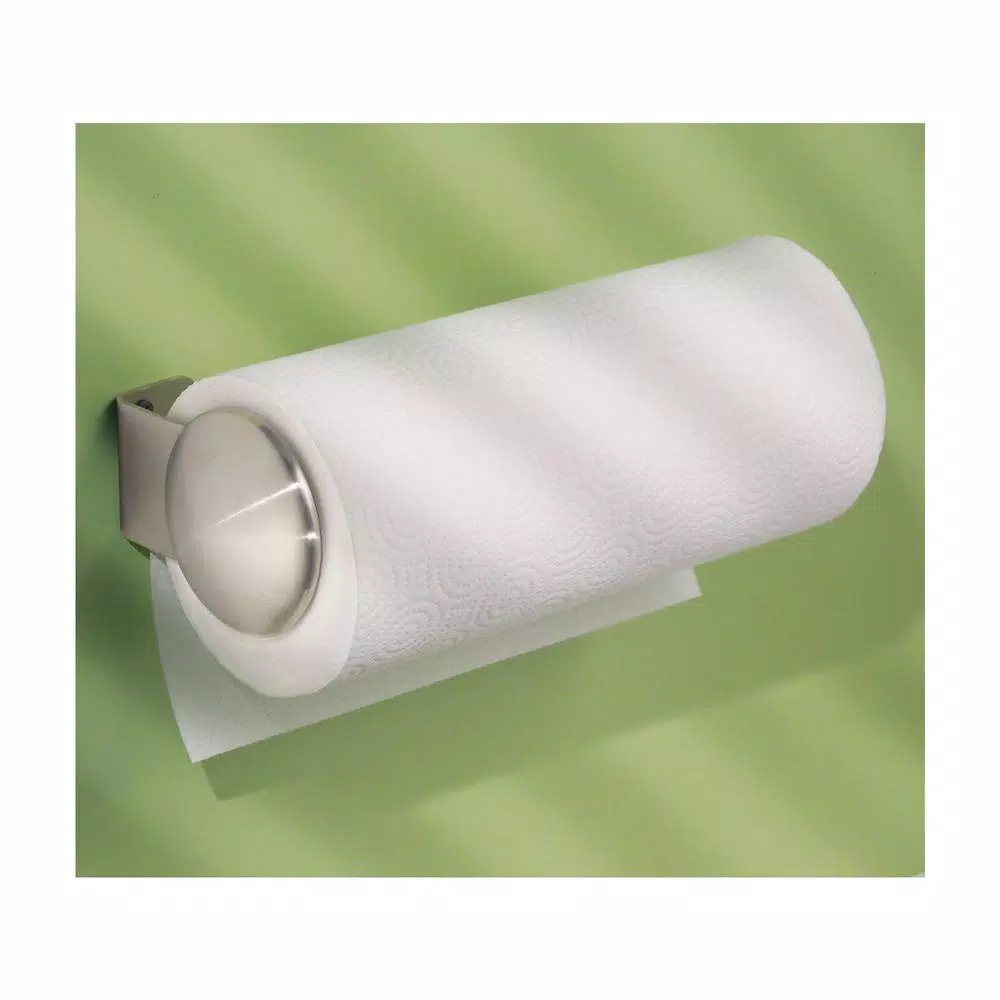 interDesign Forma Koni Wall Mount Paper Towel Holder, Brushed Stainless Steel